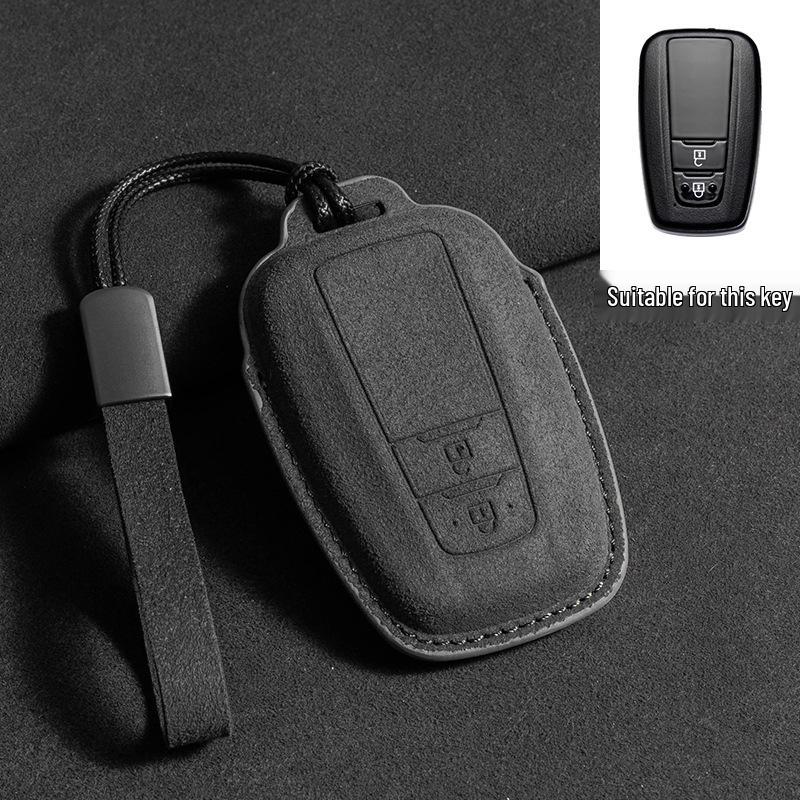 2024 Toyota Crown Highlander Suede Key Case: Three-Color Full Wrap for Men