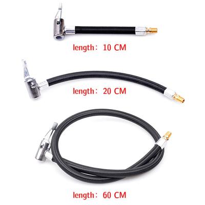 Tuyau de gonflage de pneu de moto, buse de connexion rapide, pompe à air gonflable pour vélo VTT, adaptateur de tube d'extension, mandrin pneumatique verrouillable