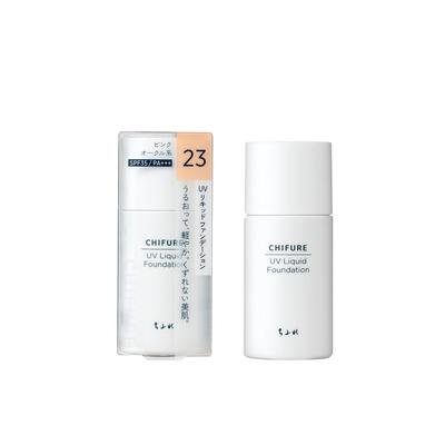 Chifure UV Liquid Foundation Fragrance-Free 23 Pink Ochre, 30ml (1 Bottle)