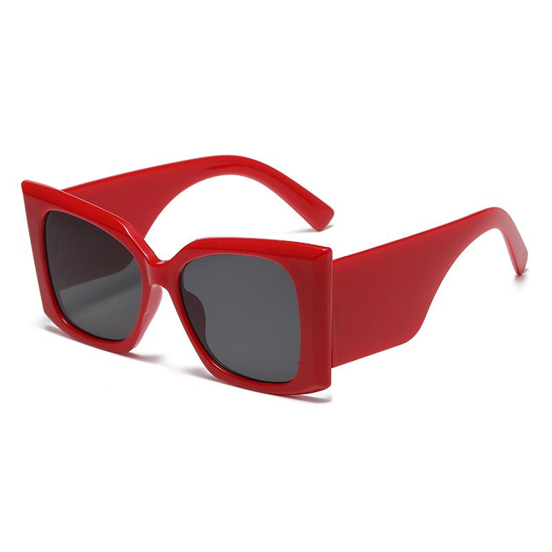 

517 европейских и американских солнцезащитных очков с большой оправой для женщин, новые квадратные индивидуальные солнцезащитные очки 2024 Spice Girl Hip-Hop очки