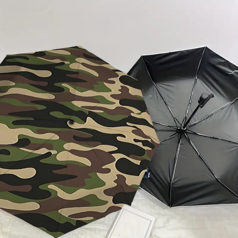 1pc camouflage pattern Automatic Open/Close Umbrella with Windproof, 8-Rib Sturdy Canopy, Durable Ribs, Fashionable Design1133A