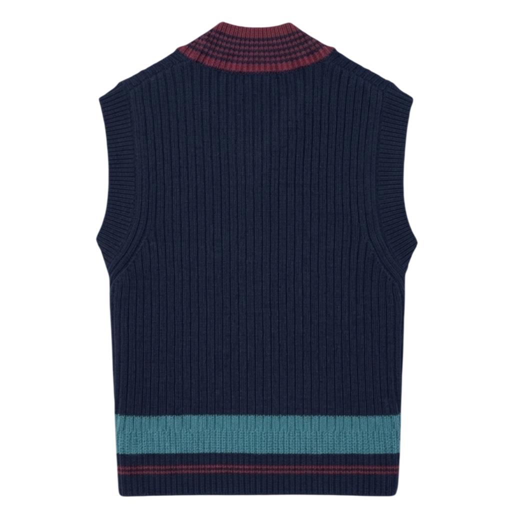 Lacoste Unisex Adult Badge Knitted Regular Sweater Vest