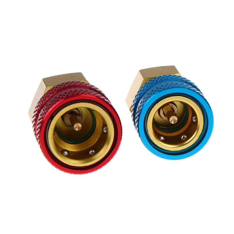 R1234Yf To R134A Quick Connectors Adapter For Car Ac Car Accessories Tools A/C Refrigerant Fluorinated Liquid Connector