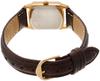 Analog Waterproof Leather Strap Watch Gold [Citizen Q&Q] QA69-103 Women's