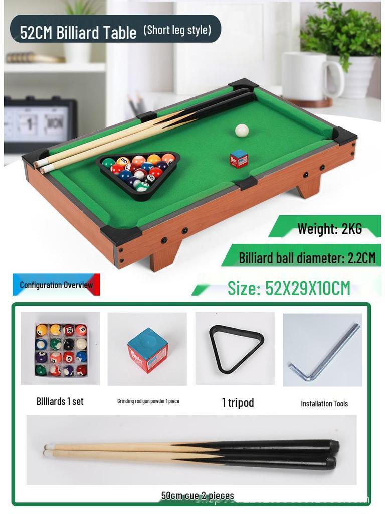 Children's Mini Wooden Billiards Table: Multifunctional Game Table with Legs