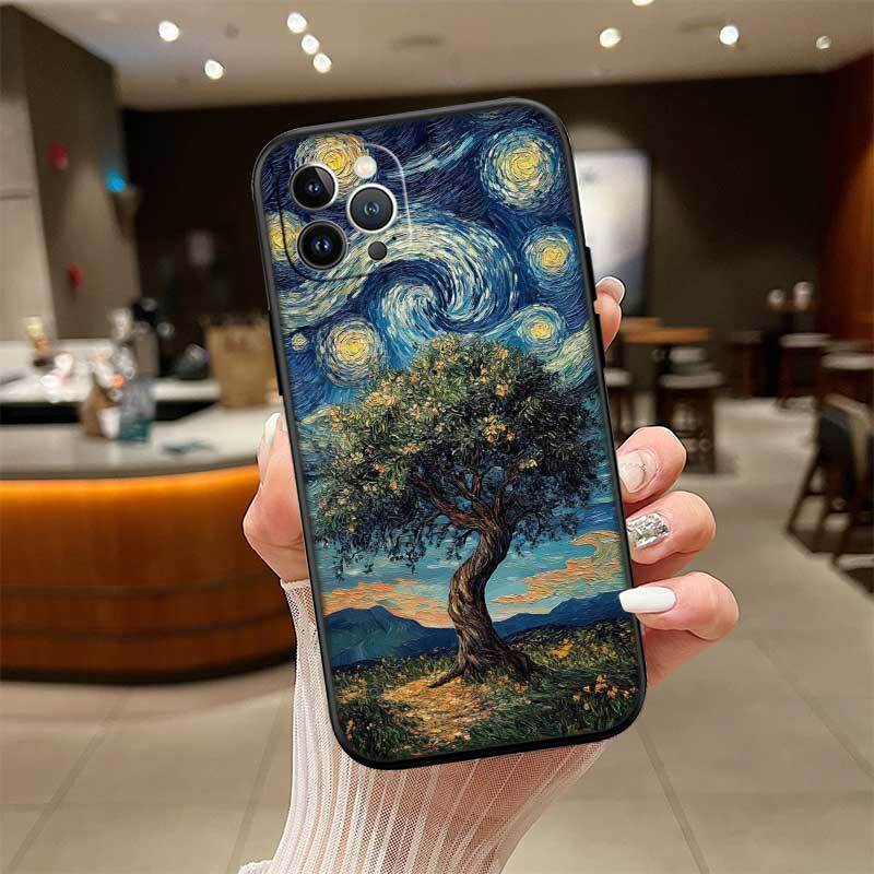 Starry Night Van Gogh Phone Case for Redmi Note 12 12S 12C 13 13C 13R 14 14S 14R 14C 11A 13X A3 A3X A4 A5 Pro Max Plus