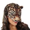 Halloween Mask Semi Leopard Print Mask Realistic Patterns EVA Men And Women Decorative Carnival