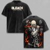 BLEACH Yamamoto Genryuusai Shigekuni Printed Tee Men Women Washed T-shirts Cotton T Shirt Short Sleeve Clothing Harajuku Tshirt