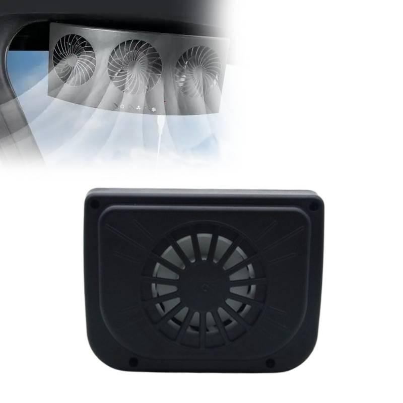 Solar Powered Car Window Windshield Auto Air Vent Cooling Fans Tools System