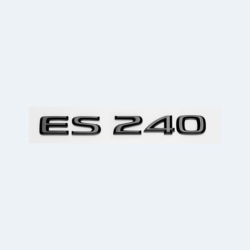 ABS-Buchstaben ES200 ES240 ES250 ES300h ES350 Glänzend Schwarzes Emblem Auto Kofferraumplakette Modifiziertes Aufgewertetes Aufkleber für Lexus ES Serie VH6