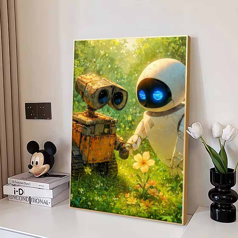 Disney Diamond Painting WALL E Eve Diamond Painting Fantasy Space Cartoon Movie Cross Stitch Embroidery Handmade Gift Home Decoration