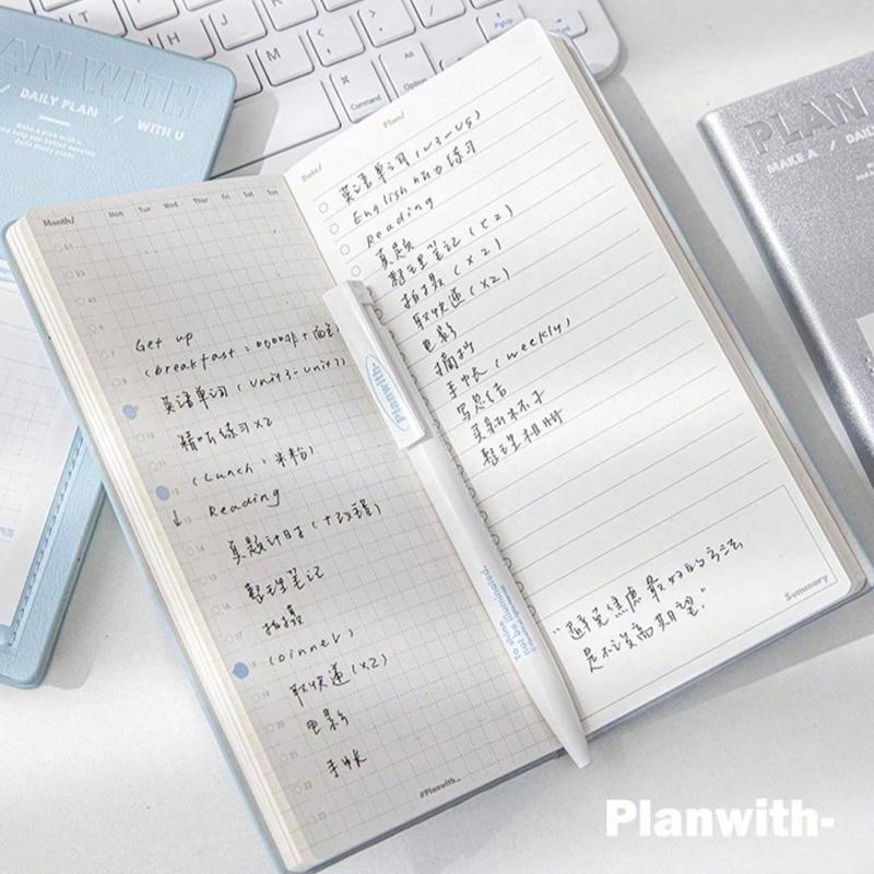 1Pc Planwith daily planner, 2025 Schedule Book, Portable Notebook,To-Do List, Self-Discipline Card Printing Book,Task List Memo