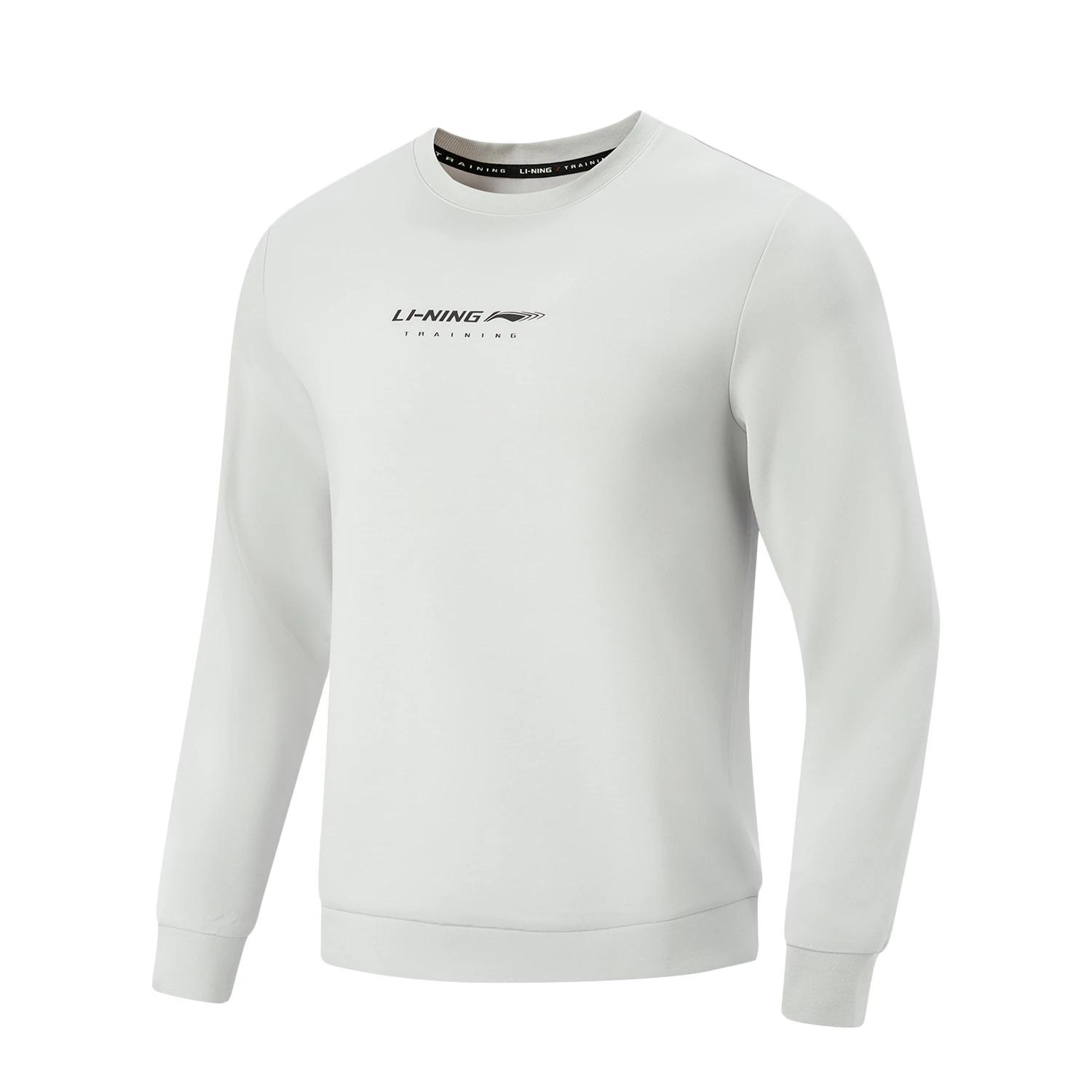 Li-Ning Soft Minimalist Versatile Casual Letter Sweatshirt Men tops AWDW261-8 L