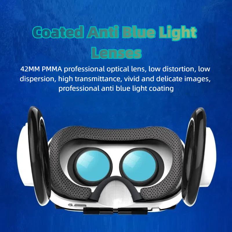VR Virtual Reality Eye Lens Wearable 3D Glasses Helmet Headphone Version Heat Dissipation Support Game Controller