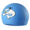 Comfortable Waterproof PU Swim Cap for Kids with Cartoon Print & Hair Protection