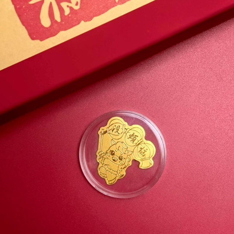 999 Pure Gold Year of the Horse Sticker - New Year Mobile Accessory for Prosperity and Good Fortune Gift