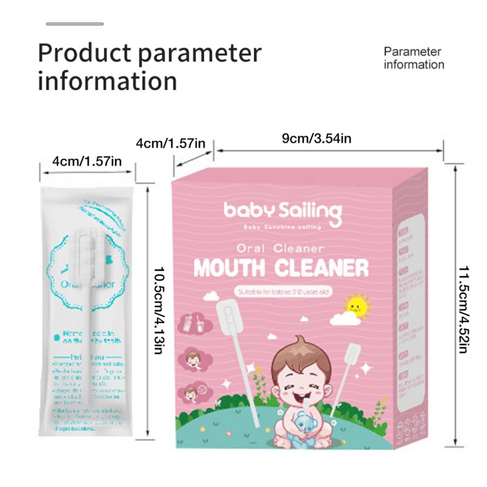 

Disposable Baby Tongue Cleaner Baby OralCleaner Gauze Glue-free Forged Baby Tongue Cleaner OralTongue Cleaner For Babies