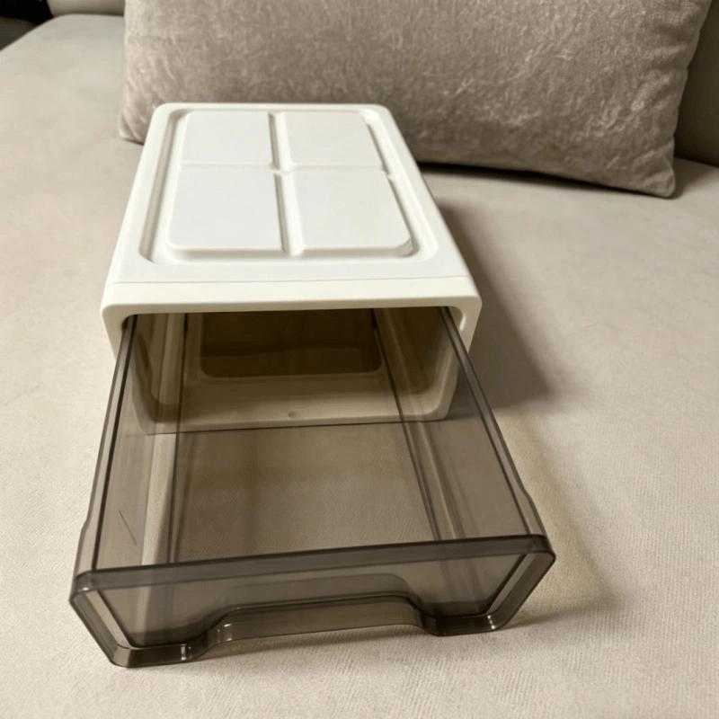 Stackable Plastic Drawer Storage Box Wardrobe Closet Clothes Organizer Household Storage Bin Container