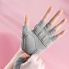 Sports and Fitness Gloves for Men and Women Ice Silk Breathable Pull Up Kettlebell Exercise Anti Cocoon Half Finger Cycling Gloves