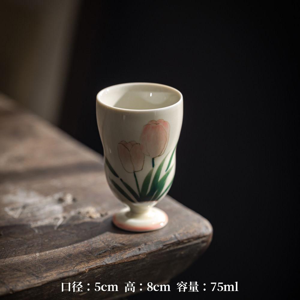 

Керамічні чайні чашки під глазур’ю Розписані вручну гарбузові чашки Чашки для дегустації Чайки для чаю великої місткості Особисті чашки Чашки для пиття чаю 5x8cm 75ML