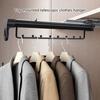 Telescopic Clothes Hanger Clothes Rack Storage Device for Wardrobe Vertical and Longitudinal Rod Clothes Hanging Rod
