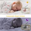 HD Wireless Baby Monitor with Gimbal Camera, Room Temperature Detection, and 5.0" Screen