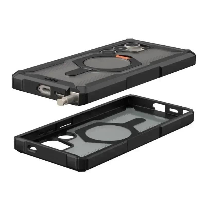 Husă cu suport magnetic Htxw Plasma XTE pentru Samsung Galaxy S25 S24 Ultra S23 Plus Orig Husă rezistentă la șocuri MagSafe