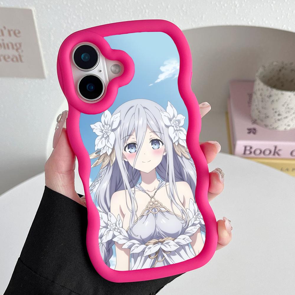 Date a Live Mio Takamiya Wavy Edge TPU Mobile Phone Case for iPhone 17 16 15 14 13 12 11 Air Pro Max Plus Colorful Cover