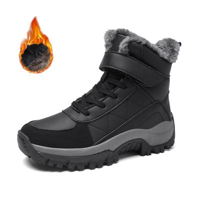 Botas de Neve Masculinas de Inverno Botas de Caminhada Masculinas Quentes Botas Masculinas Impermeáveis Tênis Outdoor Antiderrapantes Botas de Trabalho Masculinas de Cano Alto para Tornozelo