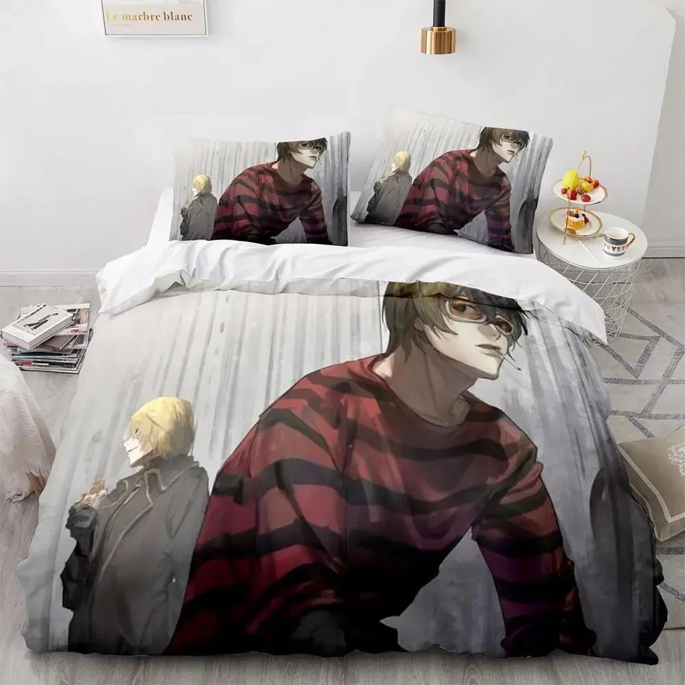 Death Note Bedding Set Single Twin Full Queen King Size Bed Set Adult Kids Bedroom Duvet Cover Sets 3D Print Anime Death Note A