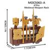 Military Series MOC Bricks Middle Ages WW2 Artillery Catapult Siege Compatible With Figures Adult Building Blocks Kids Toys Gift