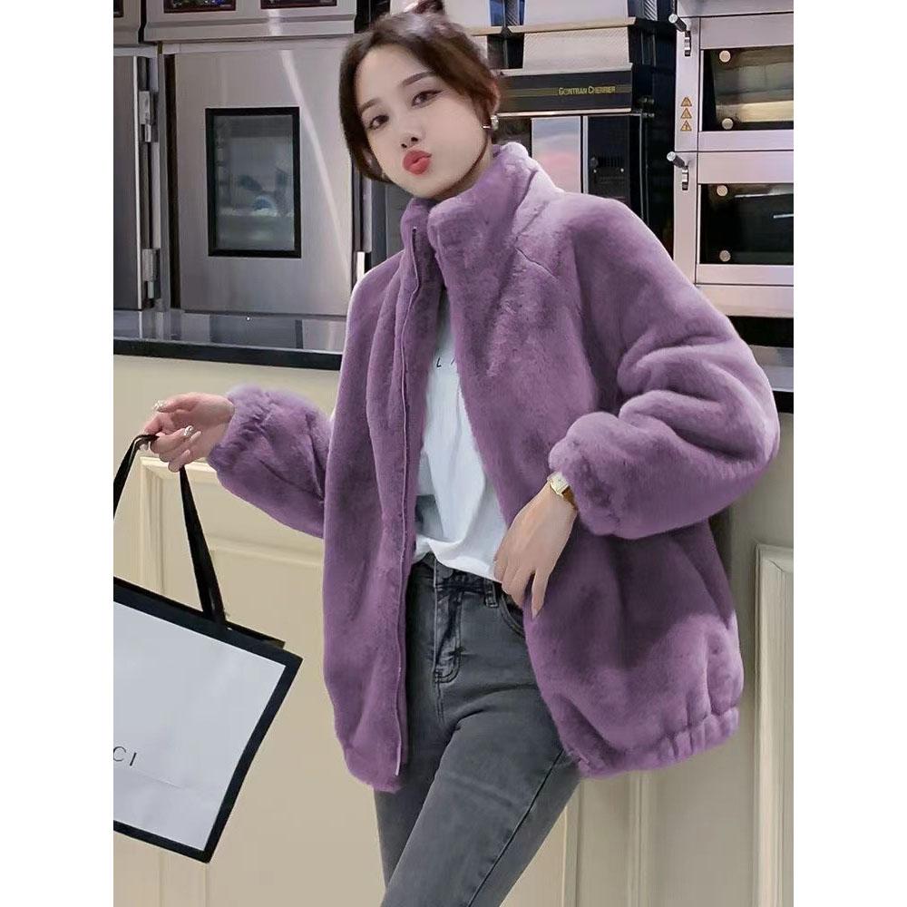 Women Zipper Thick Zipper Jackets Cardigan Long Sleeve Turtleneck Spliced Coats Casual Elegant Lady Outwear Warm Winter