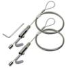 Classico Stainless Steel Wire Hanging Kit with Adjustable Hook 1.0mm X 50cm 10kg Capacity 2-Pack Heavy Duty Picture Hanging Cable System