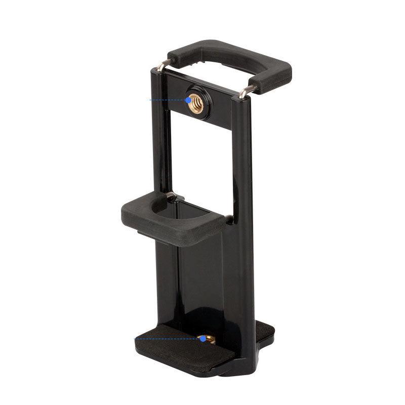 Two-in-One Phone & Tablet Clamp Mount Adapter for Tripods & Selfie Sticks