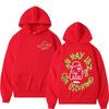 Sonbahar Erkek Kadın Kapüşonlular Anime Hayalet Baskılı Unisex Moda Pullover Uzun Kollu Bol Günlük Vintage Sweatshirtler