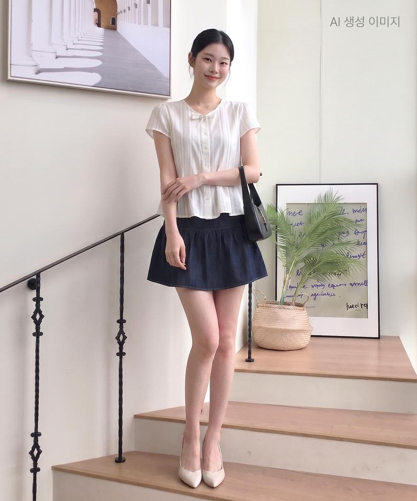 Roem Denim Mini Skirt Rmwhg37R15
