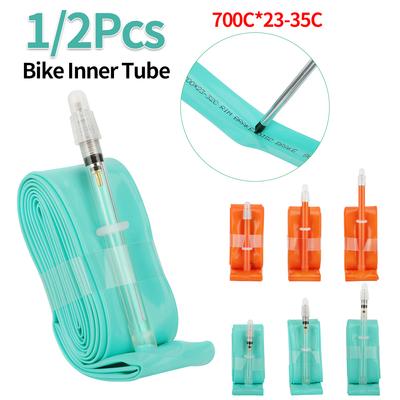 1/2Pcs TPU Bike Inner Tube with Presta Valve 700C*23-35C Road Bicycle Inner Tube Super Light Bike Tube for Road Bike