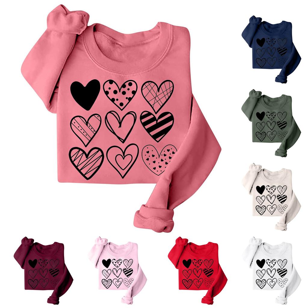 Loses bedrucktes Kapuzen-Sweatshirt für Damen, lässiges modisches Sport-Sweatshirt