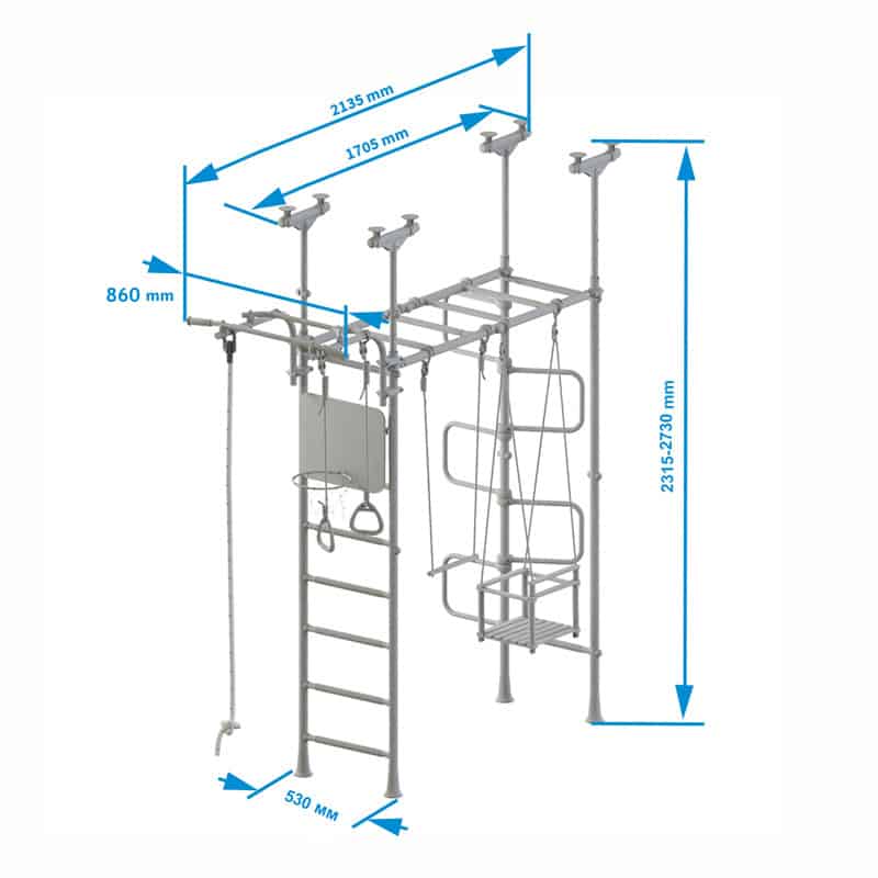 Pegas 2 gymnastic ladder - blue
