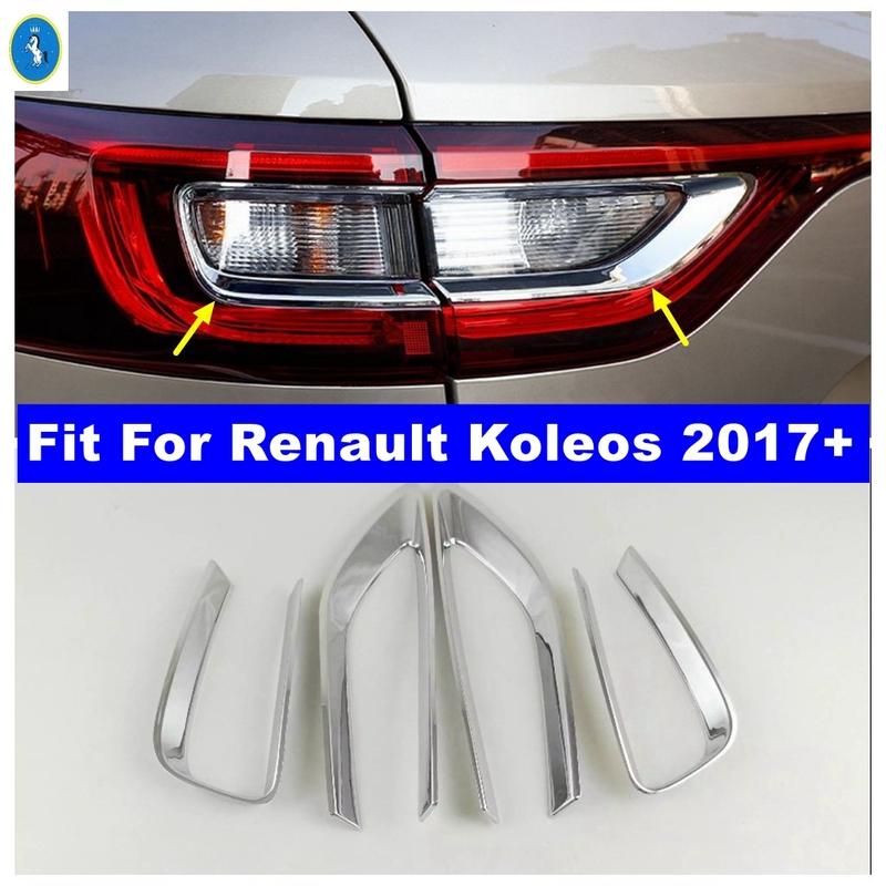 

For Renault Koleos Samsung QM6 2017- Car Chrome Rear Tail Lights Protection Trim Rear Lamps Cover Sticker Decor Accessories