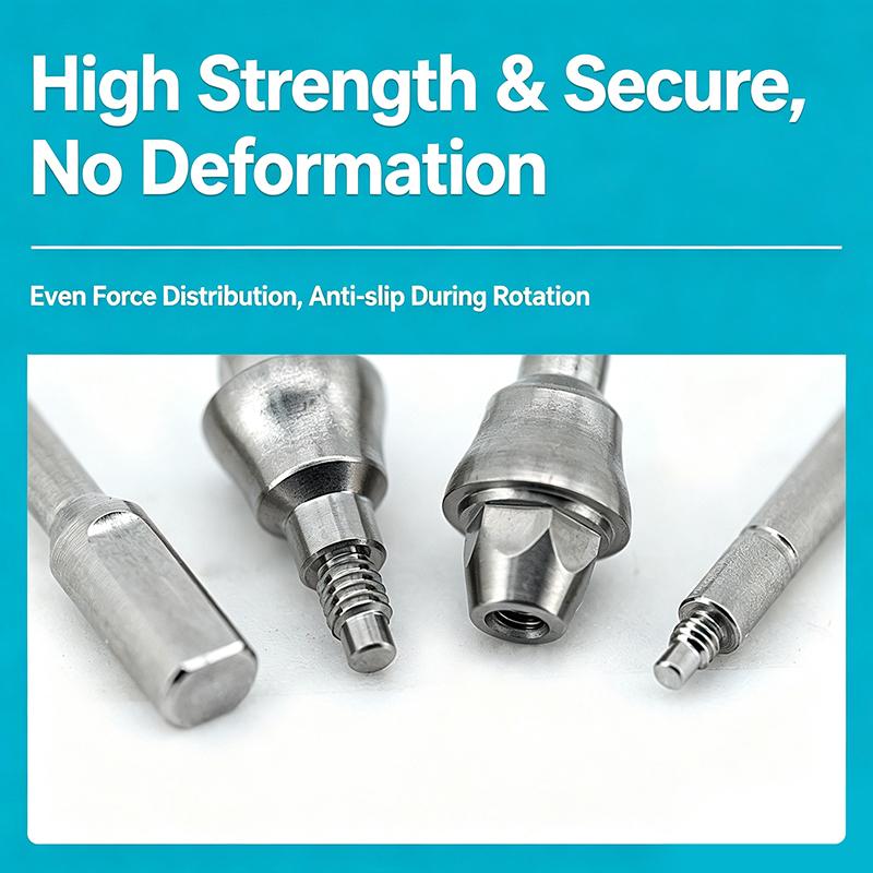 1 Set Right-Angle Base Platform Immediate Repair Implant Replacement Temporary Titanium Substrate Protective Cap