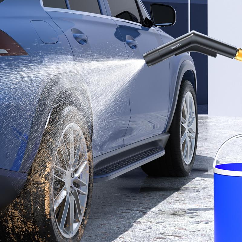 Portable High Pressure Car Wash Water Gun Alloy Spray Nozzle Household Water Sprayer for Car Washing Garden Watering Cleaning Tool