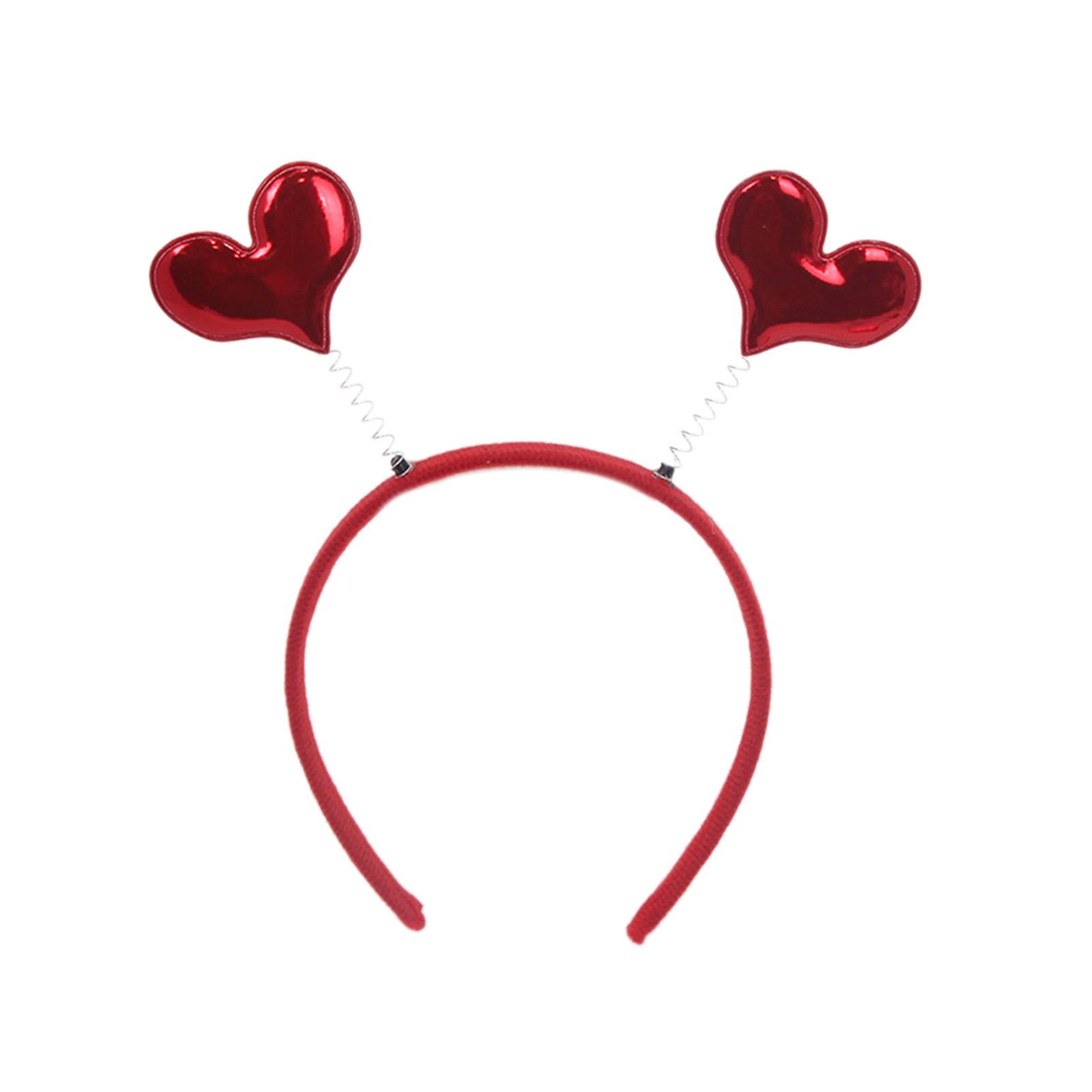 

Lovely Bouncing Sequins Heart Shape Hair Hoop Lovely Hair Holder Live Broadcasting Carnivals Headwear for Teens Woman