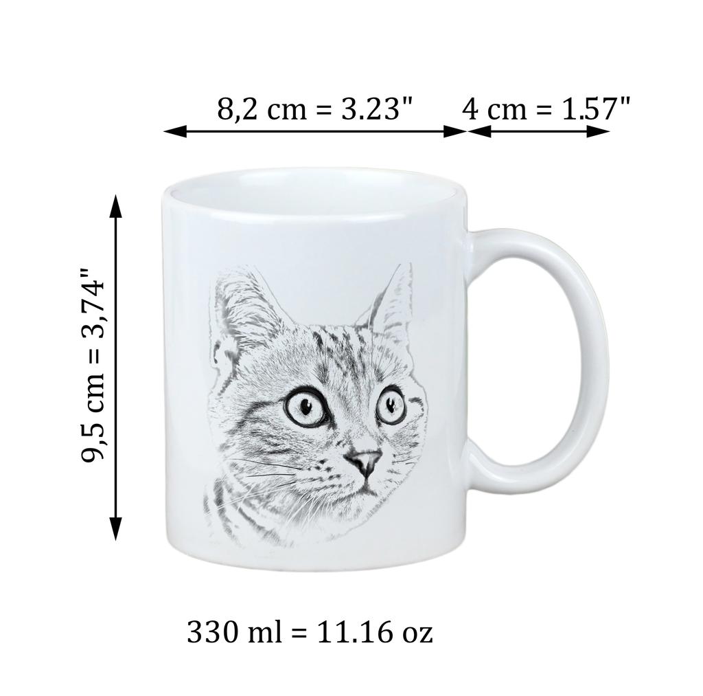 American Shorthair - cat mug, cheerful mug for a dog lover, personalized gift from the Art-Dog brand