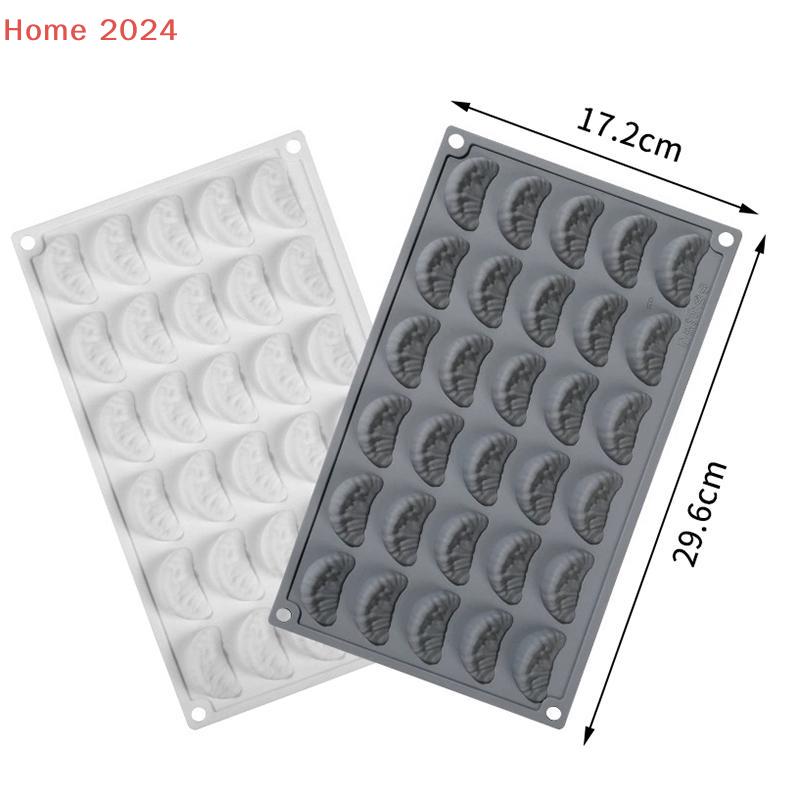 30-Cavity Silicone Cake Moulds Orange Design Mousse Cake Mold Kitchen Chocolate Mold French Dessert Baking Tool