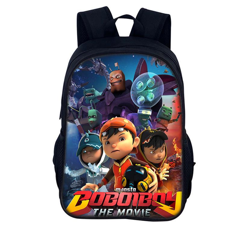 Elements Heroes Boboiboy Kids School Backpack With Durable Nylon Material For Elementary Students