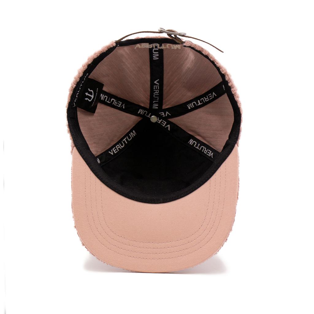 VERUTUM Vrt Initial 5-Panel Flat Brim Indie Pink R Corduroy Cap