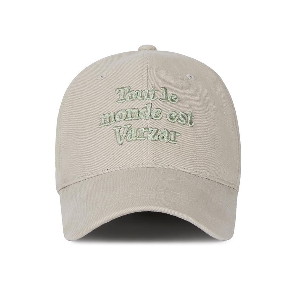 TMV Lettering Ball Cap Washing Beige [VARZAR]