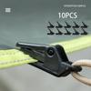 10 Uds. Clips para lona al aire libre tiendas de campaña toldo equipo de abrazadera de cuerda de viento hebilla de Clip de plástico Accesorios de gancho de agarre de mandíbula fija