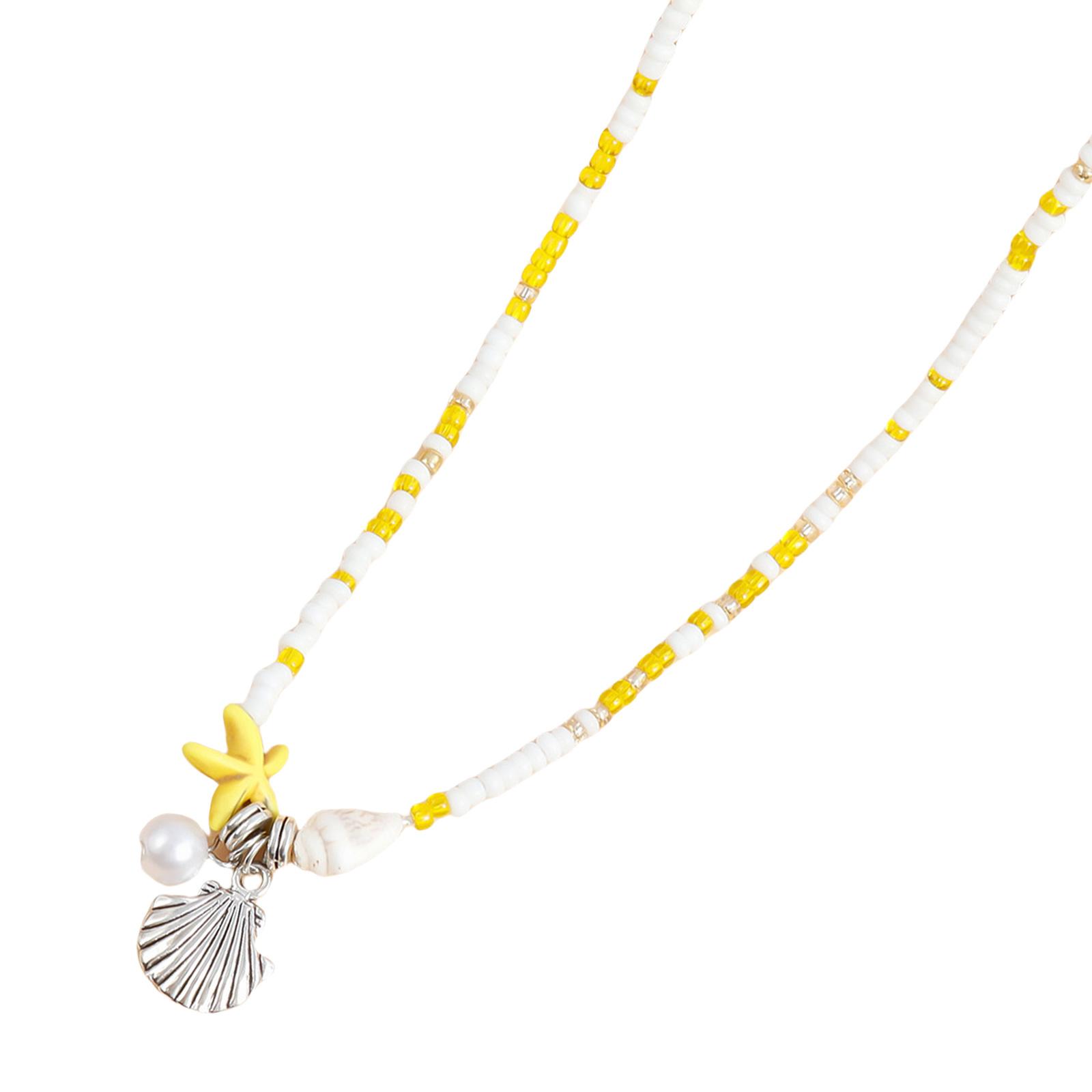 

Уникальный богемный чокер-звезда, летнее ожерелье из бусин с подвеской-звездой, многослойное пляжное украшение на шею для модных леди